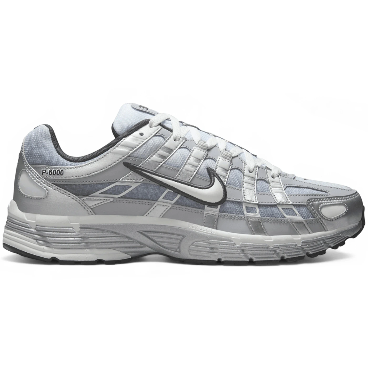 Nike P-6000 Metallic Silver Summit White-Wolf Grey