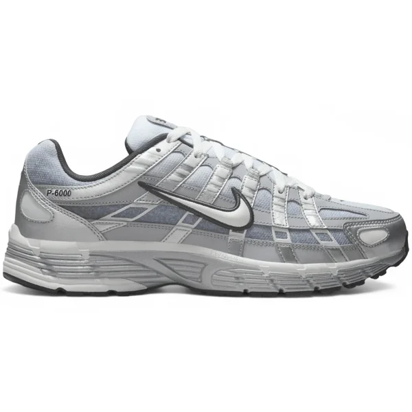Nike P-6000 Metallic Silver Summit White-Wolf Grey