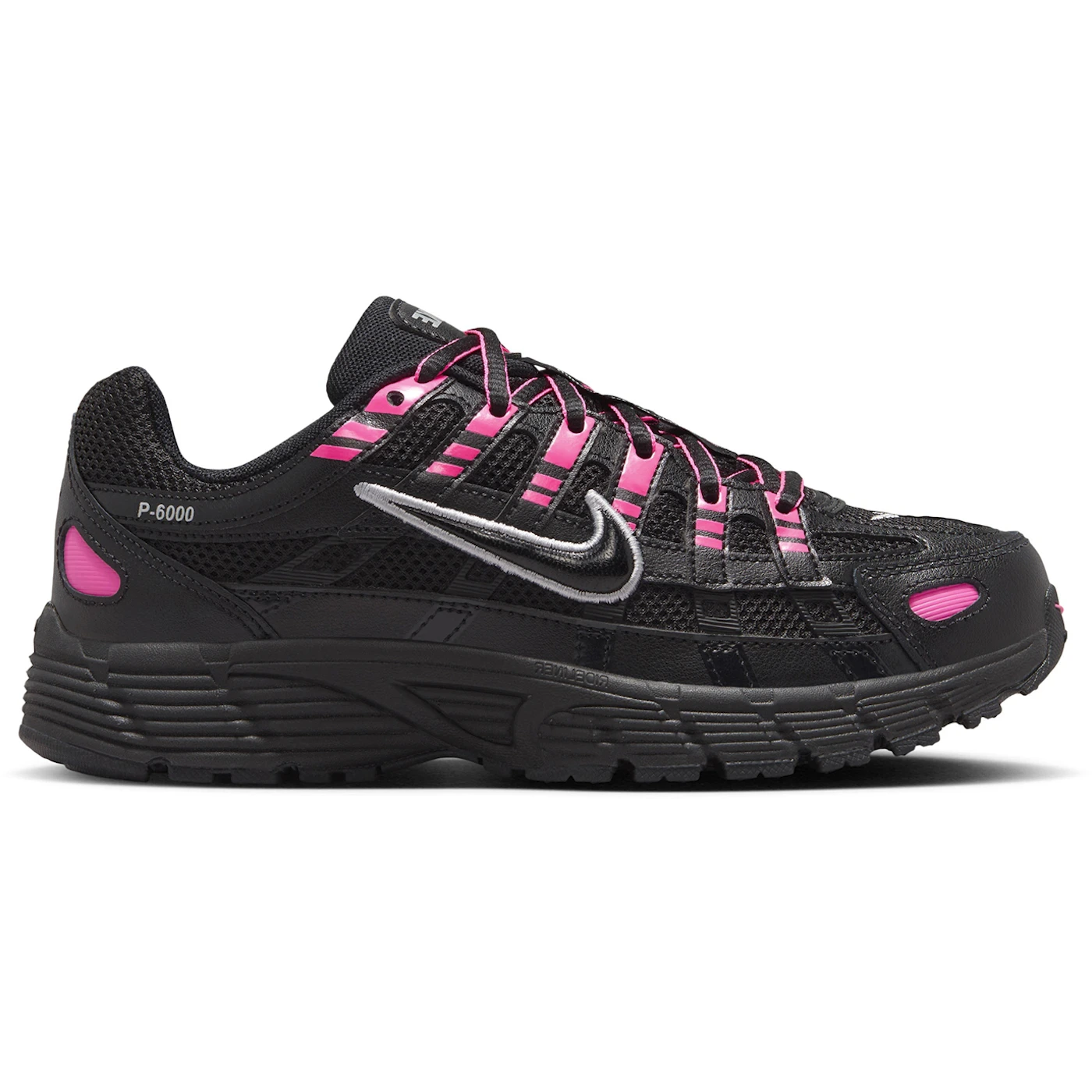 Nike P 6000 Pink Blast Metallic Silver Black GS 1 2