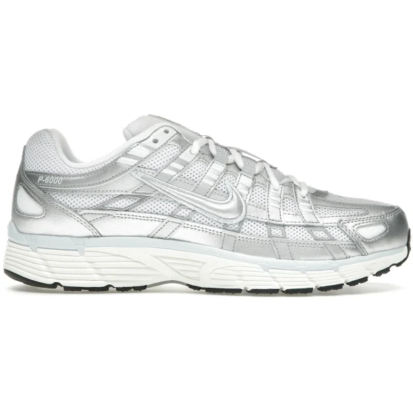 Nike P-6000 White Blue Tint Sail Metallic Silver (Women&rsquo;s)