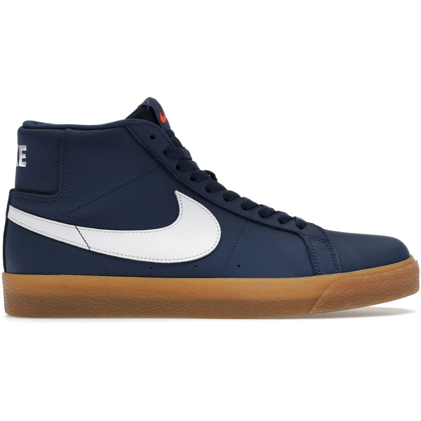Nike SB Zoom Blazer Mid Orange Label Navy Gum 1 3