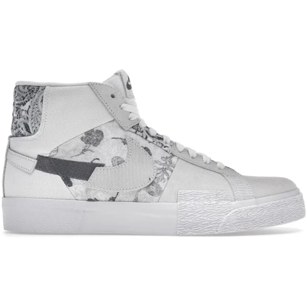 Nike SB Zoom Blazer Mid Premium Floral White Grey