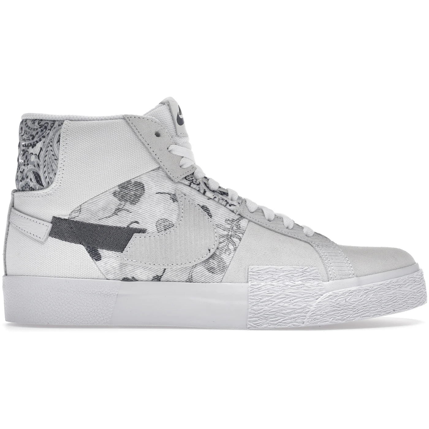 Nike SB Zoom Blazer Mid Premium Floral White Grey