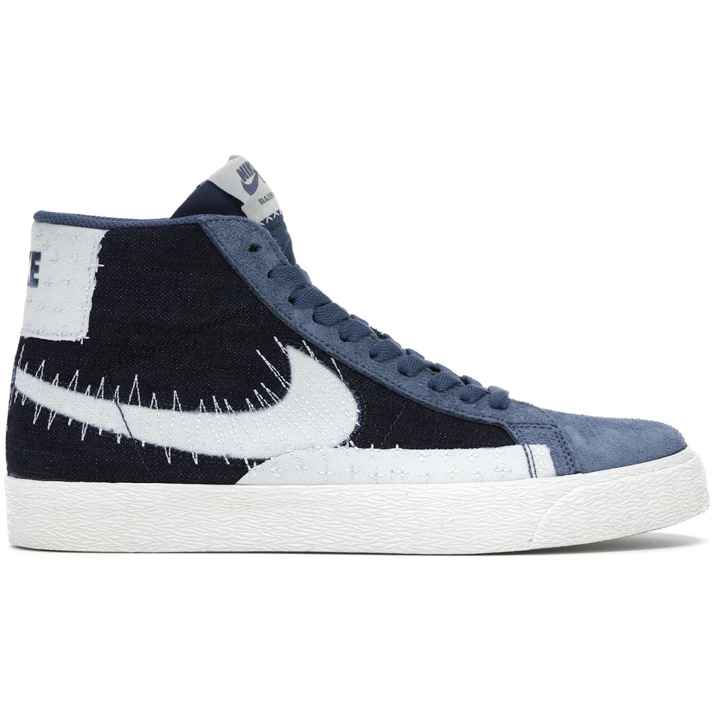 Nike SB Zoom Blazer Mid Sashiko Mystic Navy 3 Nike SB Zoom Blazer Mid Sashiko Mystic Navy