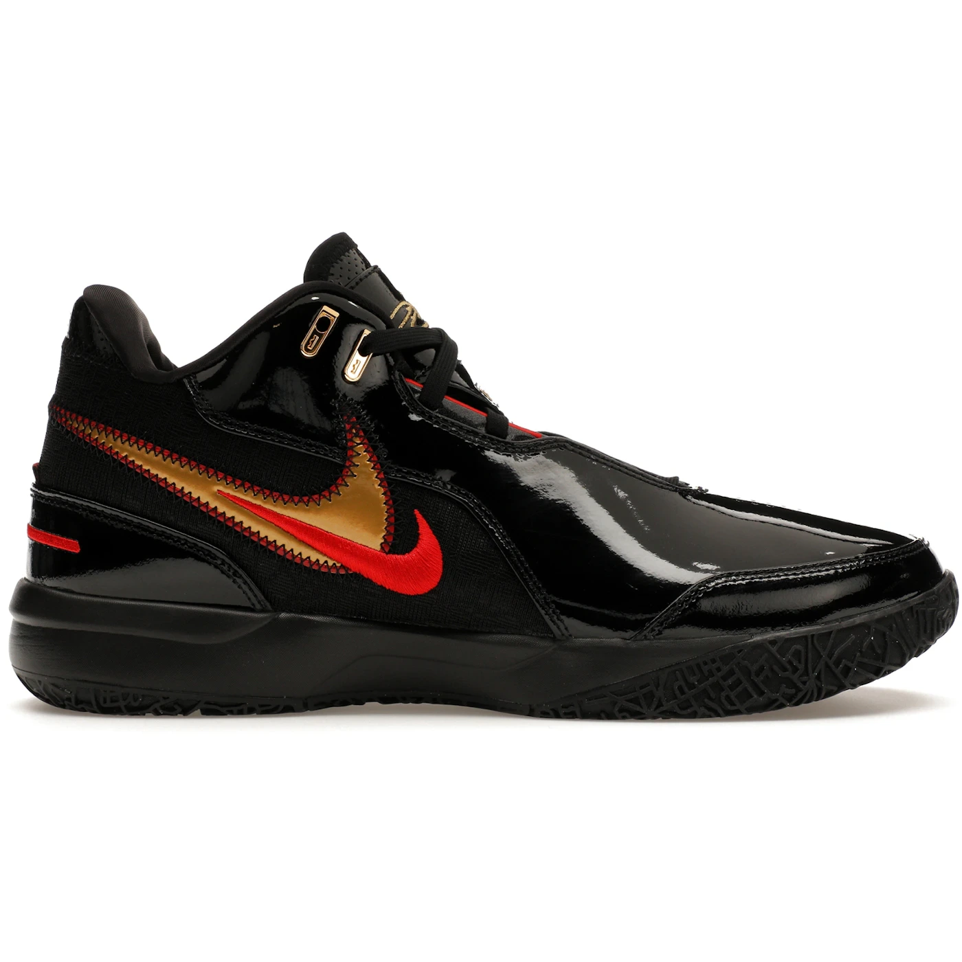 Nike Zoom LeBron NXXT Gen AMPD Black University Red Gold 2 Nike Zoom LeBron NXXT Gen AMPD Black University Red Gold