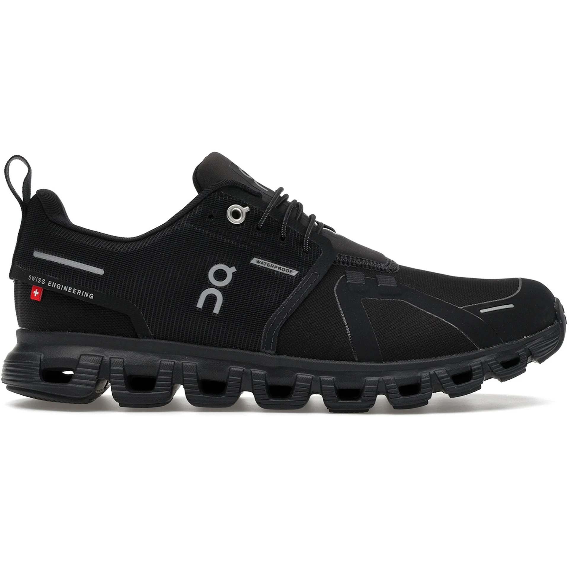 On Running Cloud 6 Waterproof All Black Womens 1 3