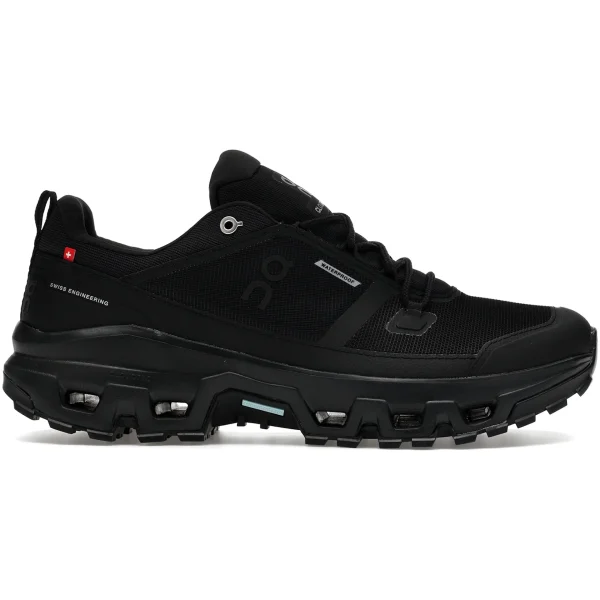 On Running Cloudrock Low Waterproof All Black