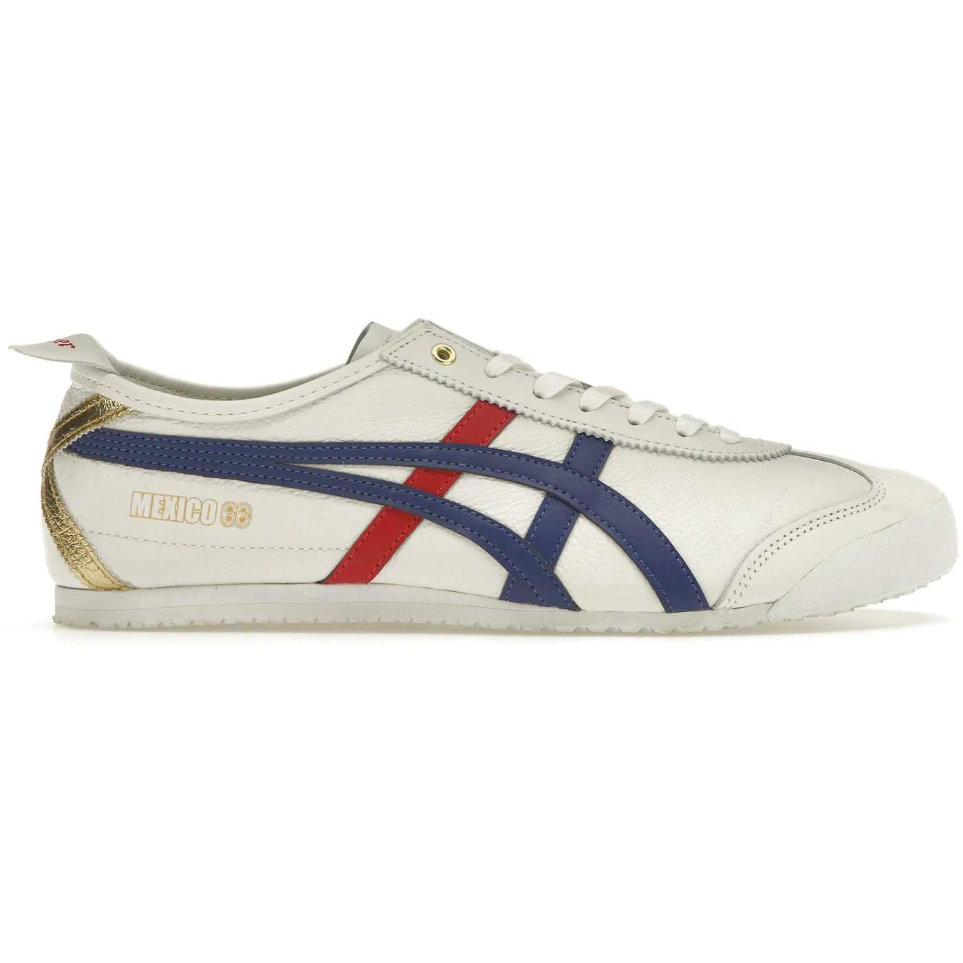 Onitsuka Tiger Mexico 66 White Blue Red Metallic Gold 3 Onitsuka Tiger Mexico 66 White Blue Red Metallic Gold
