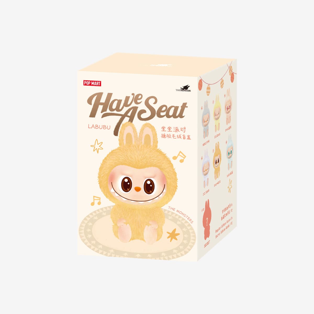 Pop Mart Labubu The Monsters Have a Seat Vinyl Plush Pendant Single Blind Box