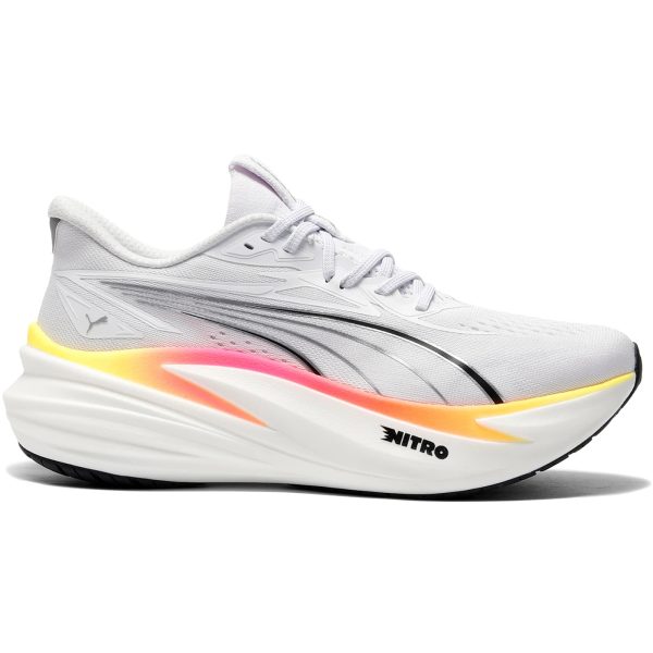 Puma MagMax Nitro 2 White Glowing Red Sun Stream