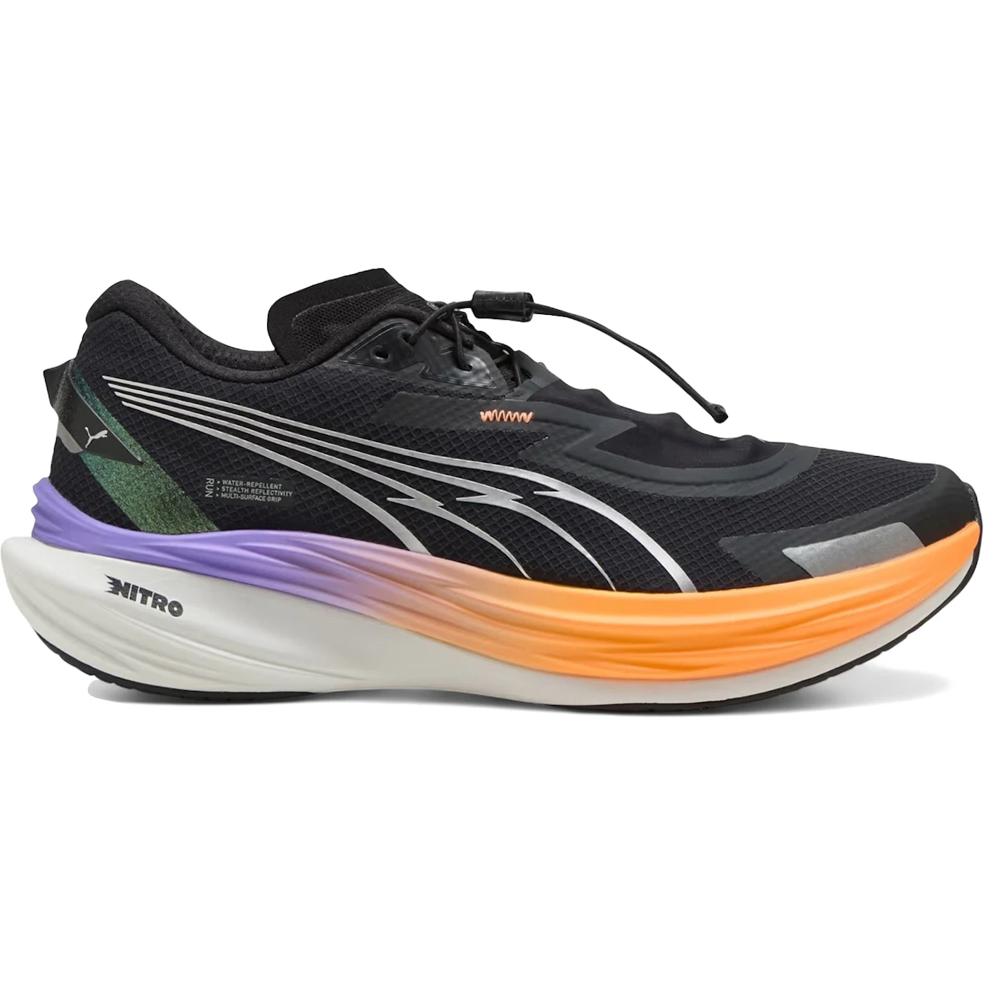 Puma Deviate Nitro 3 WTR+ Black Heat Fire 1 Puma Deviate Nitro 3 WTR Black Heat Fire 1 2