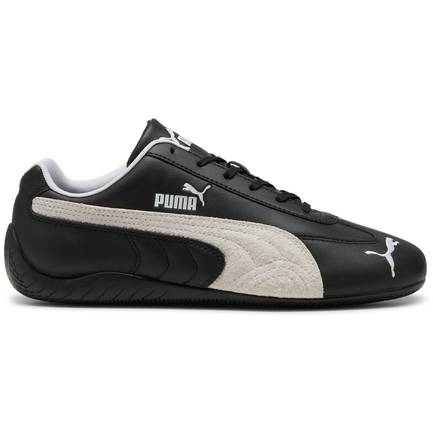 Puma Speedcat Leather Black White Suede Formstrip 1 2