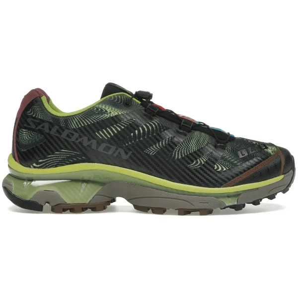 Salomon XT-4 OG Rave at Dawn Black Dark Citron