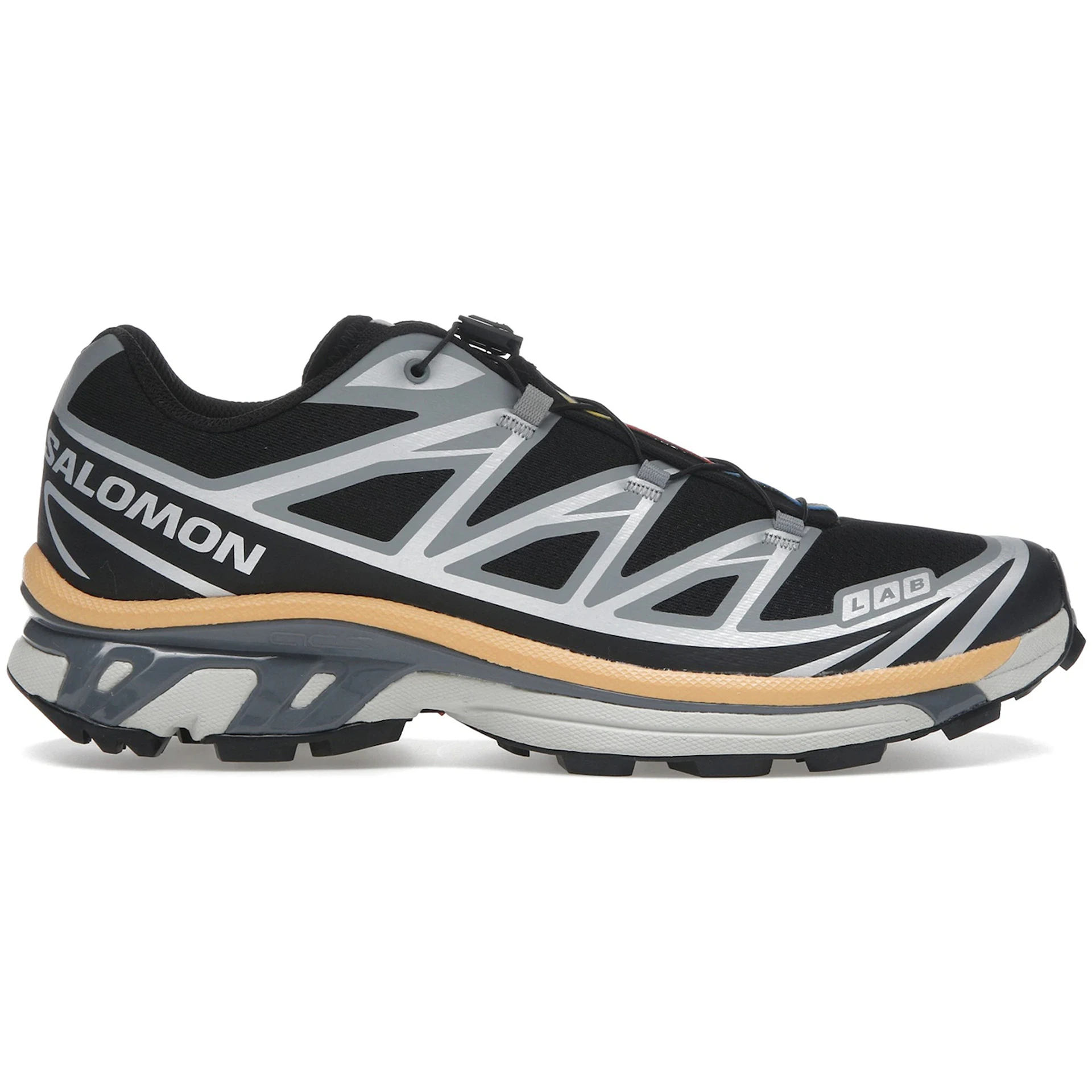 Salomon XT 6 Black Footwear Silver Warm Apricot 1 3