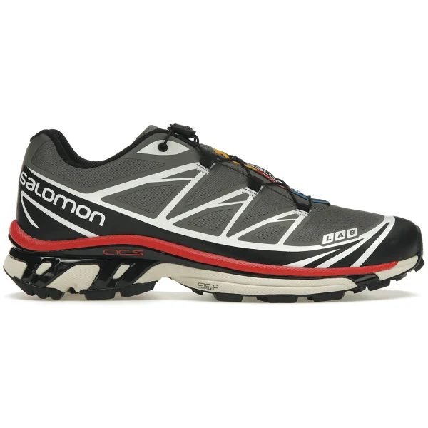 Salomon XT-6 Pewter Aurora Red