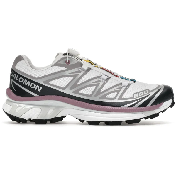 Salomon XT-6 White Black Dusky Orchid