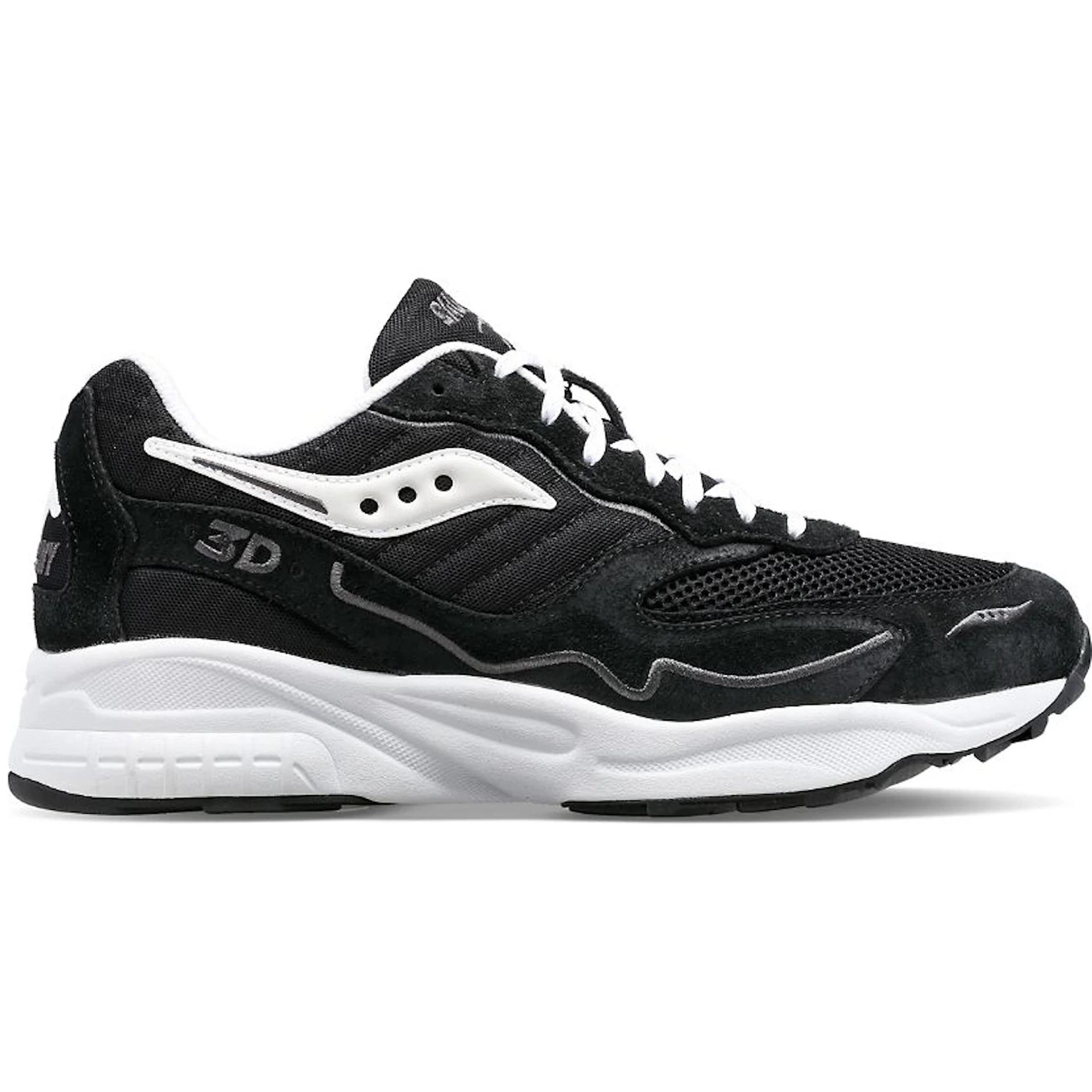 Saucony 3D Grid Hurricane Black White 2 Saucony 3D Grid Hurricane Black White 1