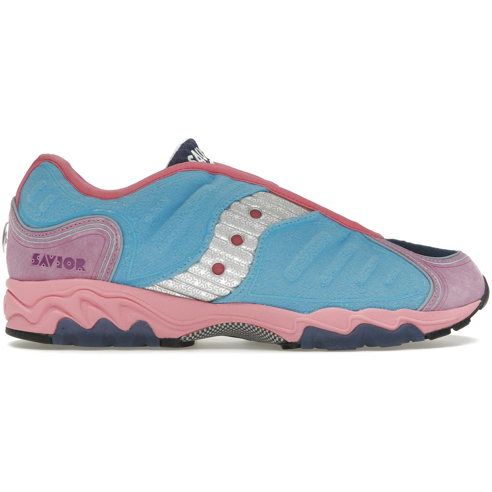 Saucony Matrix Jae Tips No Shoes In The House Blue Pink 1 3