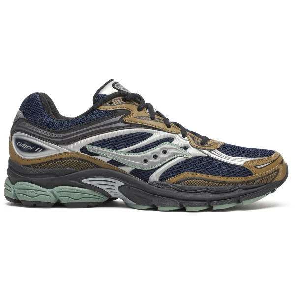 Saucony ProGrid Omni 9 Tomorrow, Meet Yesterday Pack Brown Navy