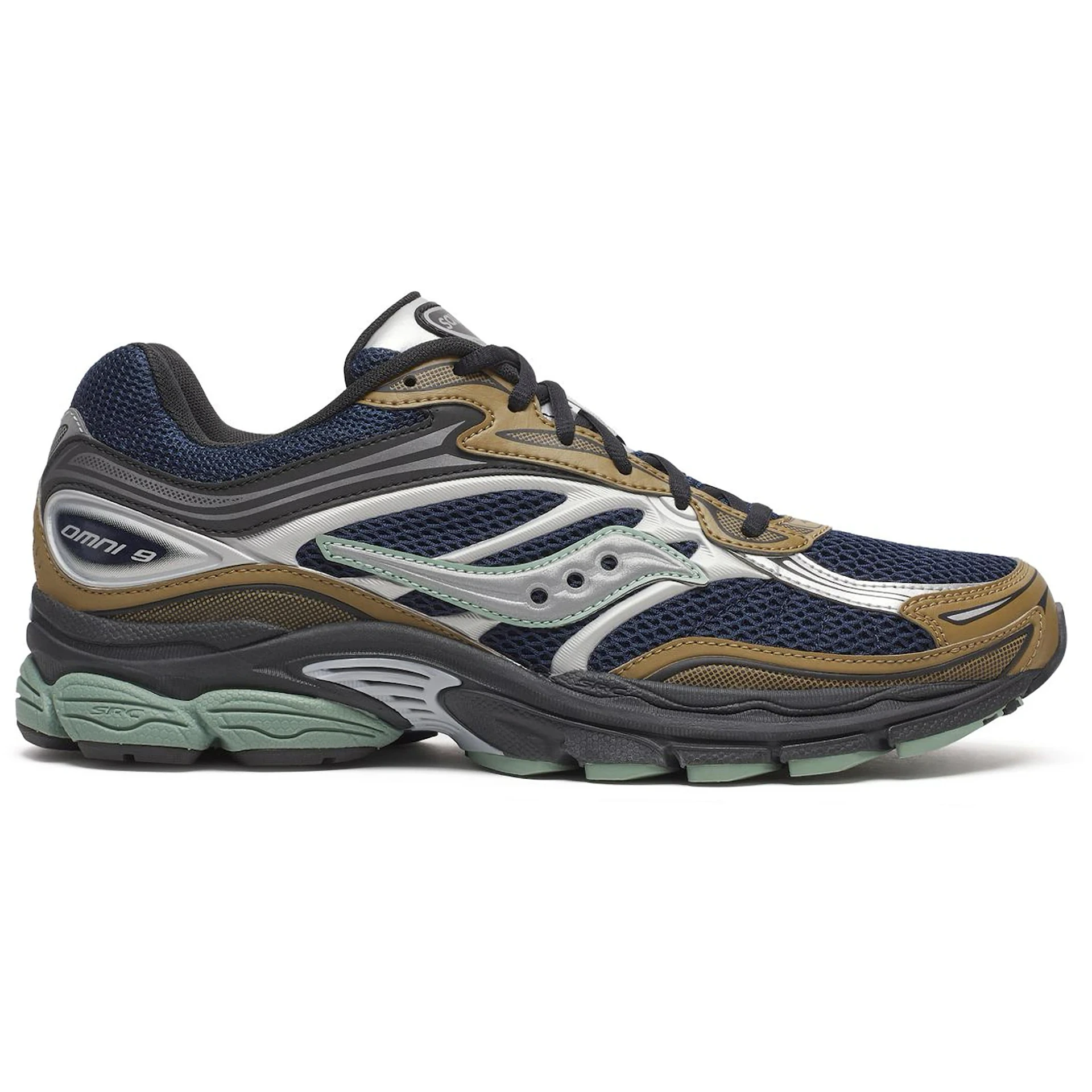 Saucony ProGrid Omni 9 Tomorrow, Meet Yesterday Pack Brown Navy