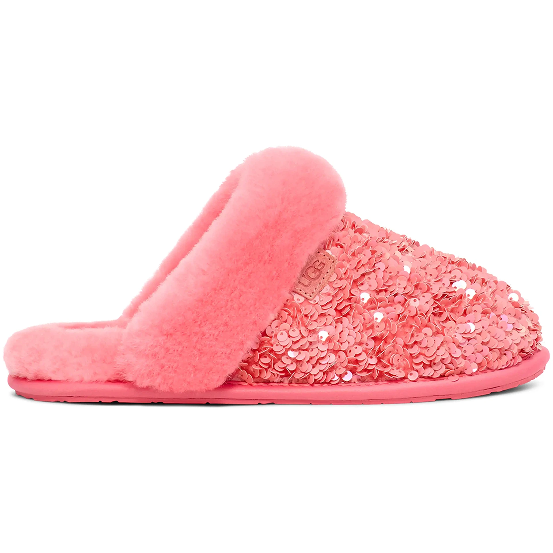 UGG Scuffette II Chunky Sequin Slipper Pink Jasmine Womens 1 2