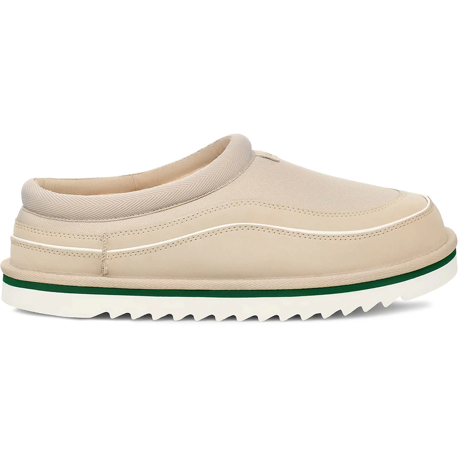 UGG Tasman Cali Wave Slipper Grey Linen White 1 2