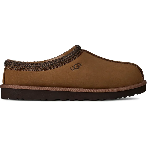 UGG Tasman II Nubuck Slipper Dark Chestnut