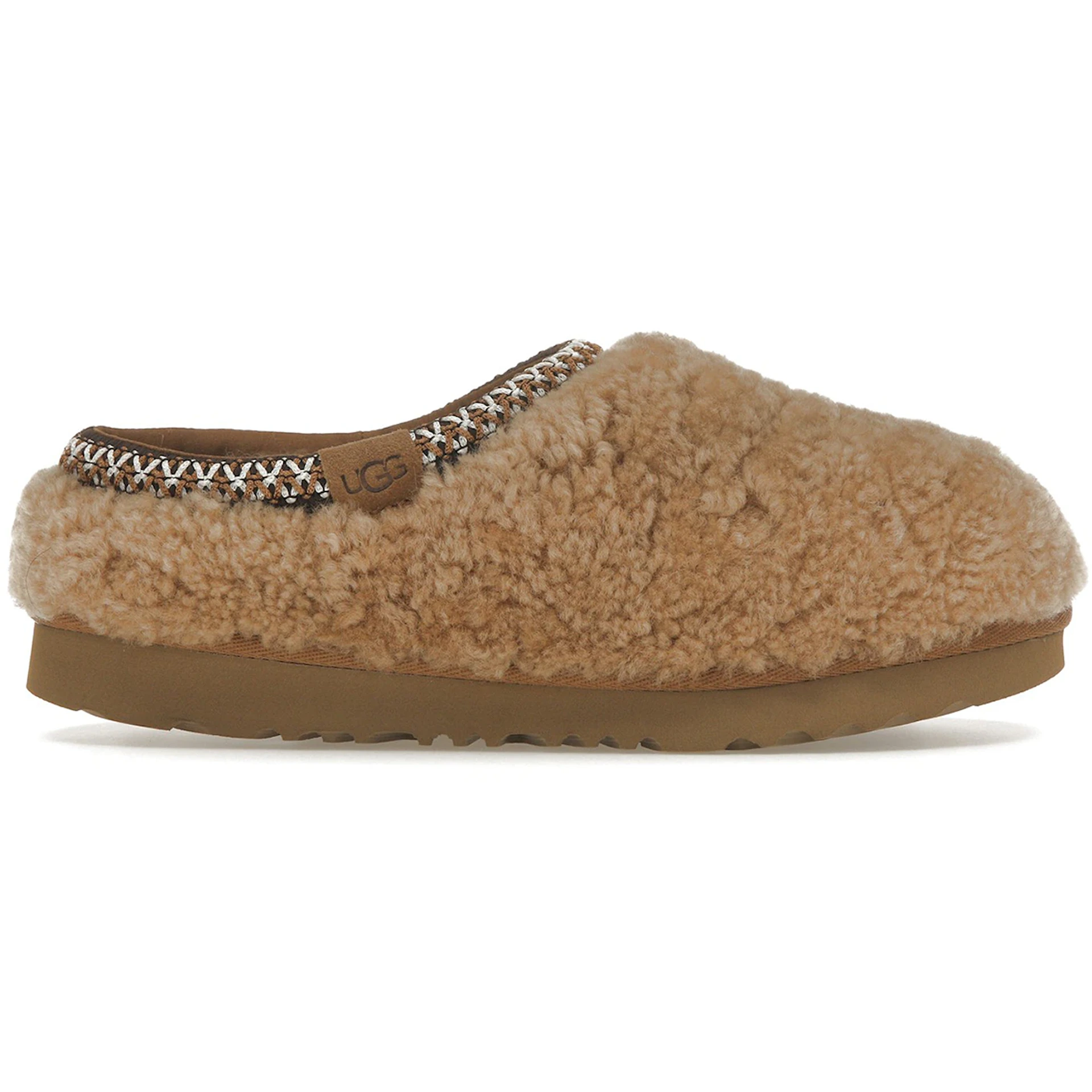 UGG Tasman Maxi Curly Slipper Chestnut Kids 1 2
