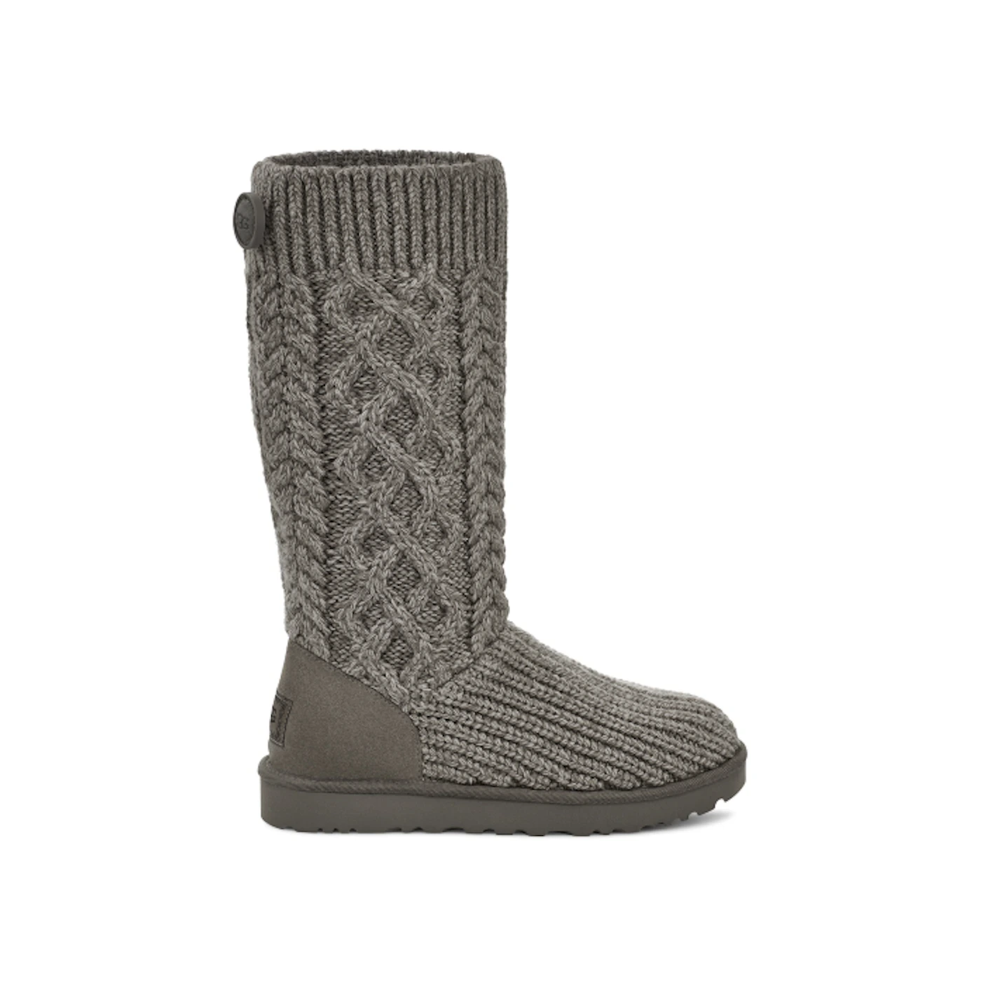 UGG Classic Cardi Cabled Knit Boot Grey (Women's)