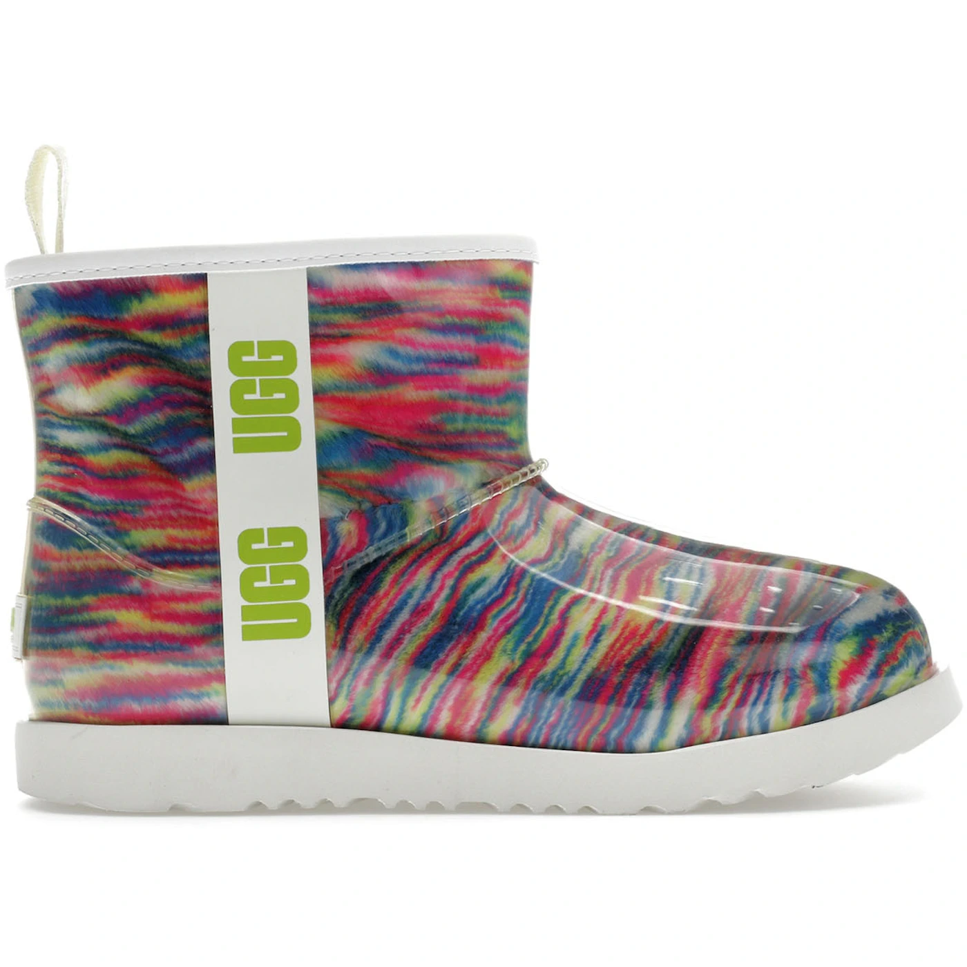 UGG Classic Clear Mini Pixelate Boot White Kids 1 3