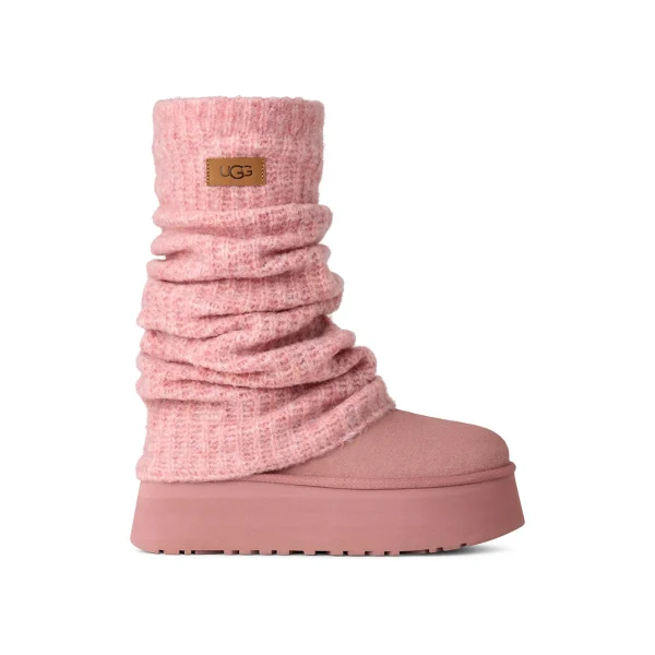 UGG Classic Mini Dipper Legwarmer Boot Pink Dawn (Women&rsquo;s)