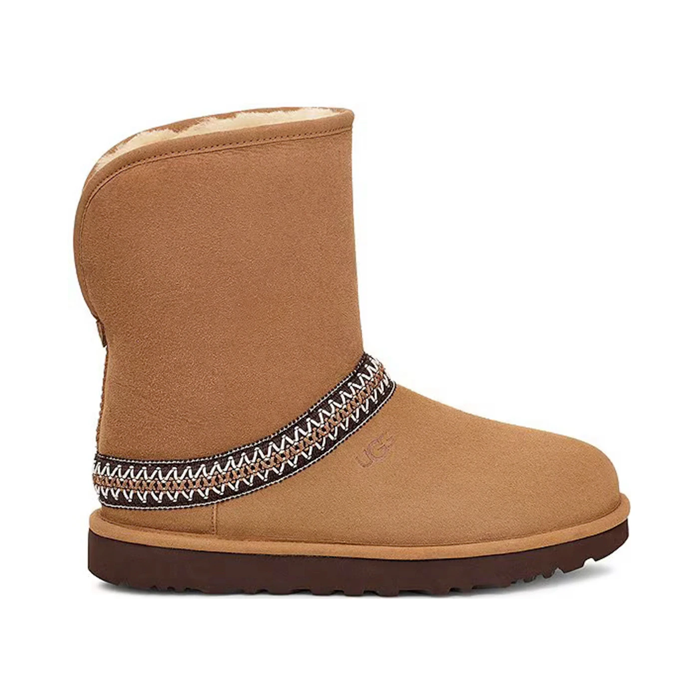UGG Classic Short Crescent Boot Chestnut Womens 1 2