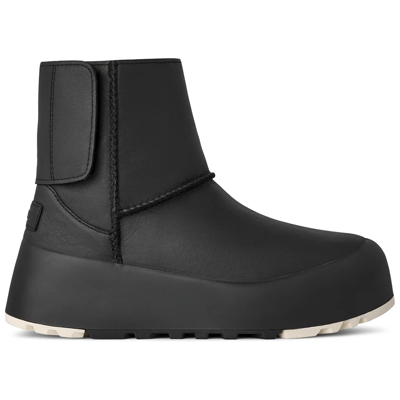 UGG Classic StreetScape Leather Boot Black Jasmine Womens 1 2