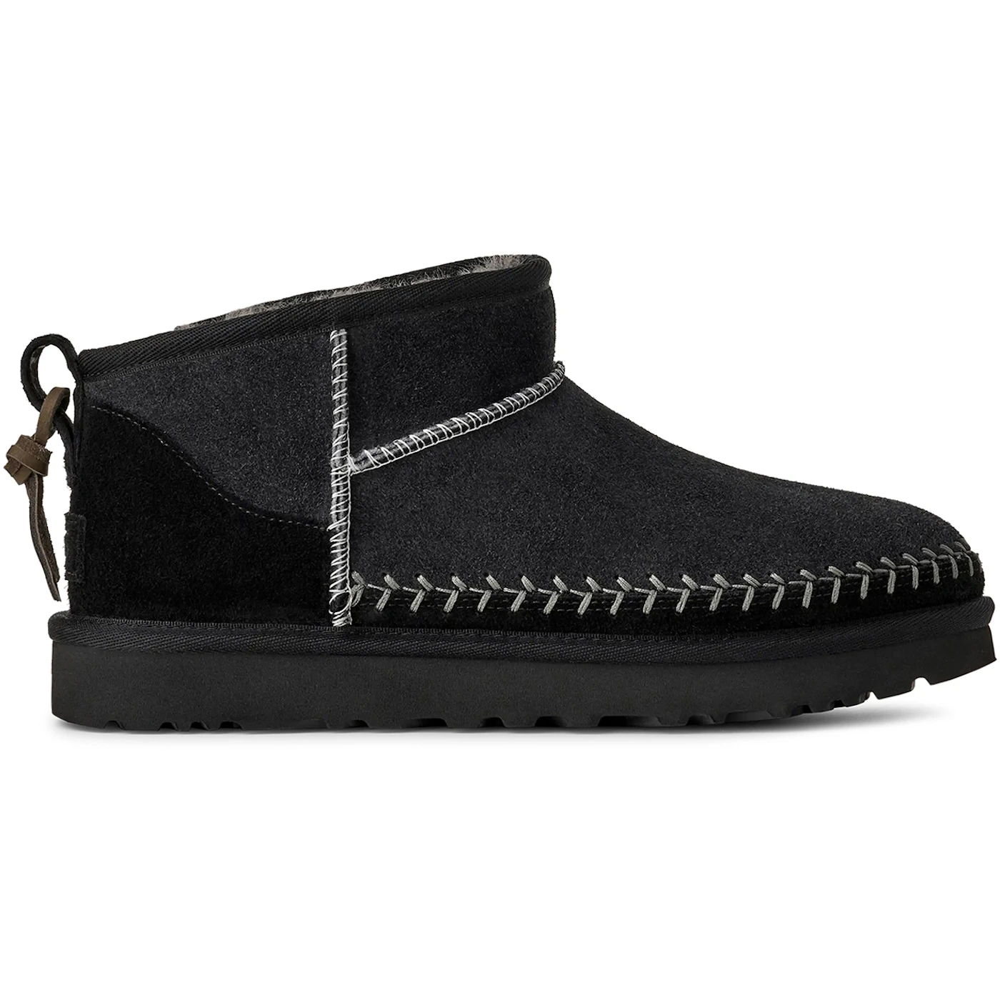 UGG Classic Ultra Mini Biarritz Boot Black Womens 1 3