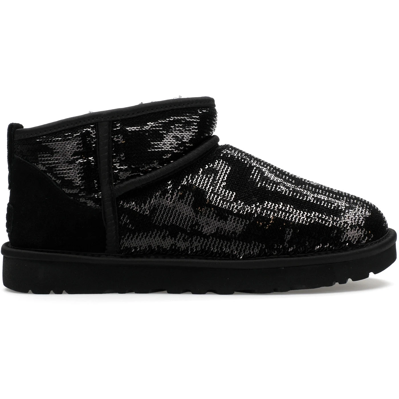 UGG Classic Ultra Mini Boot Mirror Ball Black (Women's)