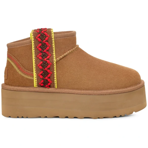 UGG Classic Ultra Mini Braid Boot Chestnut (Women’s)