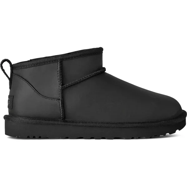 UGG Classic Ultra Mini Leather Boot Black (Women&rsquo;s)