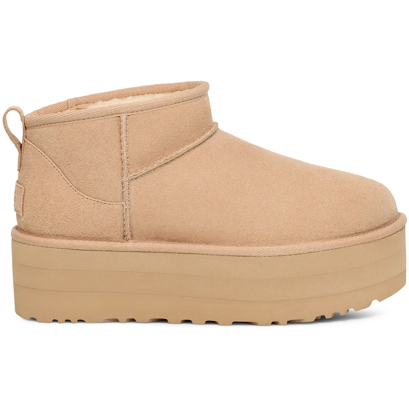 UGG Classic Ultra Mini Platform Boot Driftwood White Pepper Womens 1