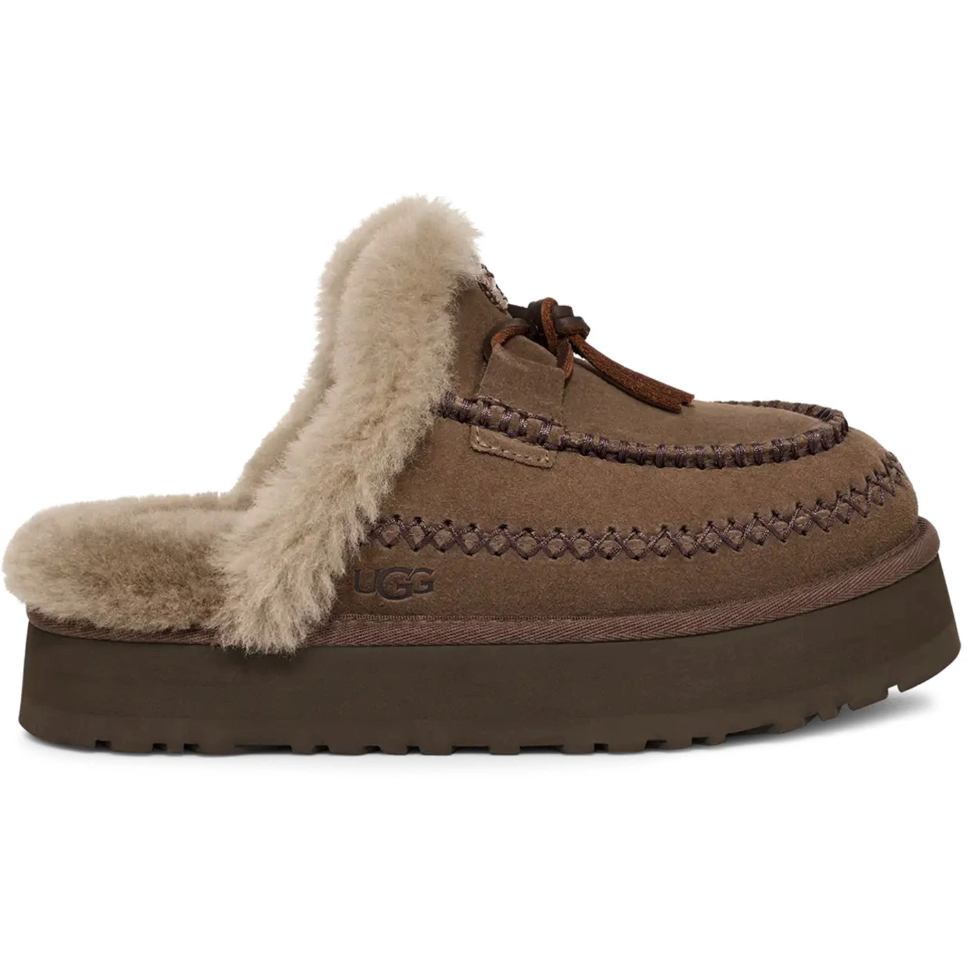 UGG Disquette Alpine Slipper Hickory (Women's) 2 UGG Disquette Alpine Slipper Hickory Womens 1 2