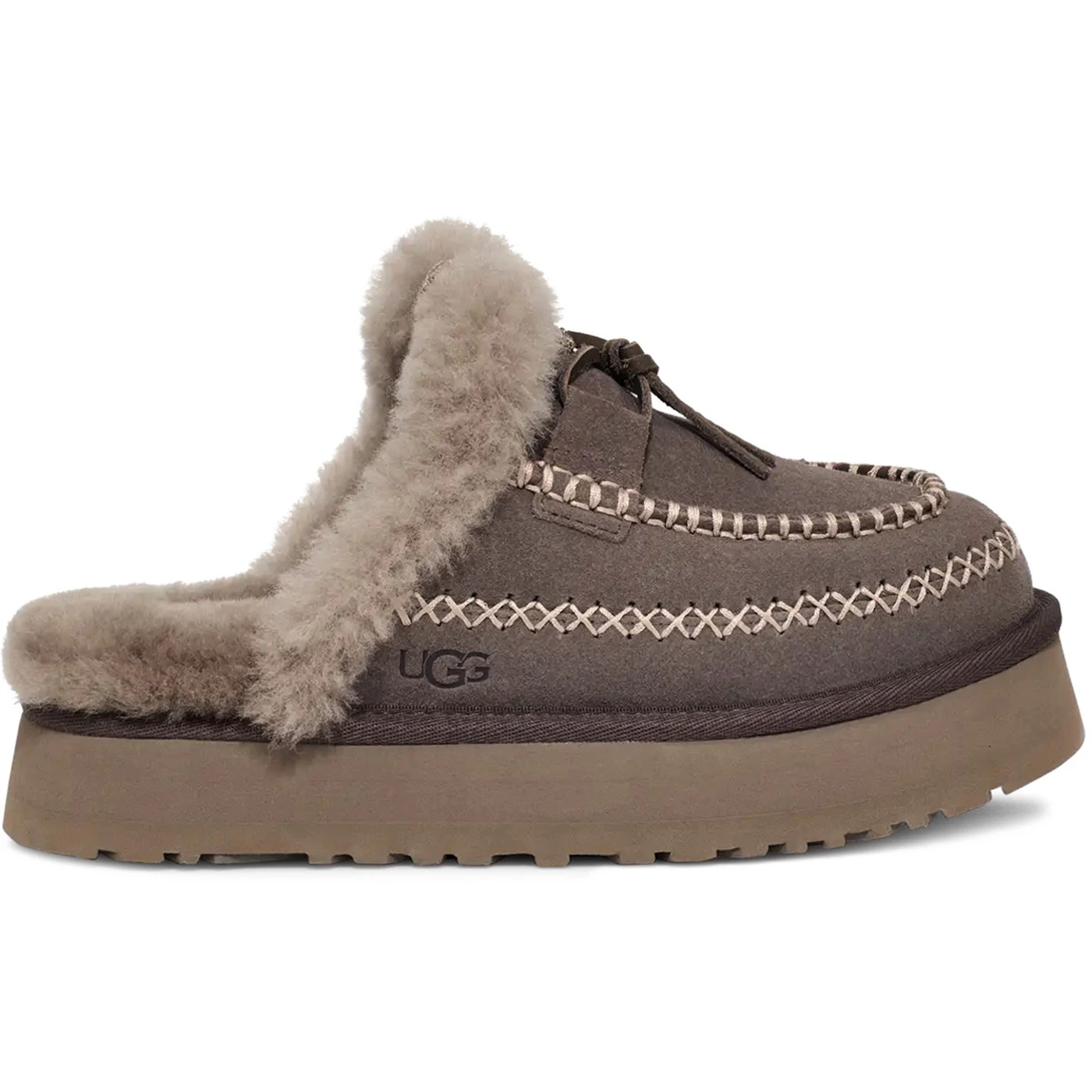 UGG Disquette Alpine Slipper Thunder Cloud (Women's) 2 UGG Disquette Alpine Slipper Thunder Cloud Womens 1 3