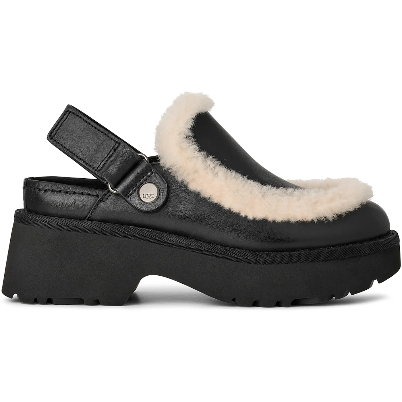 UGG Esmee Leather Clog Black (Women's) 3 UGG Esmee Leather Clog Black (Women's)
