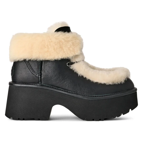 UGG Esmee Leather Lace Up Boot Black (Women&rsquo;s)