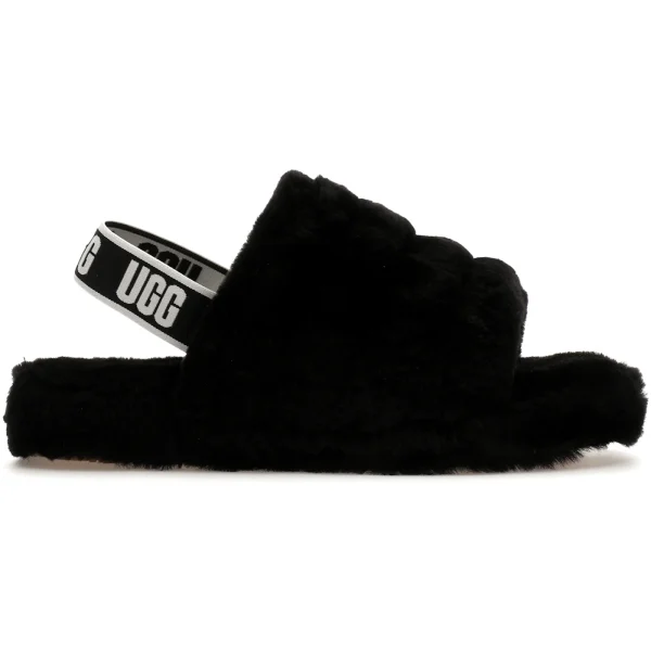 UGG Fluff Yeah Slide Black (Kids)