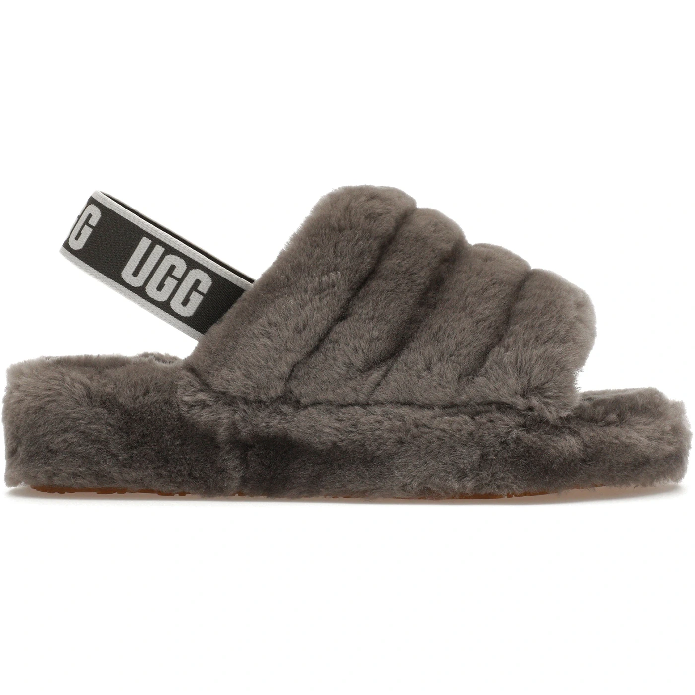 UGG Fluff Yeah Slide Charcoal (Women's)