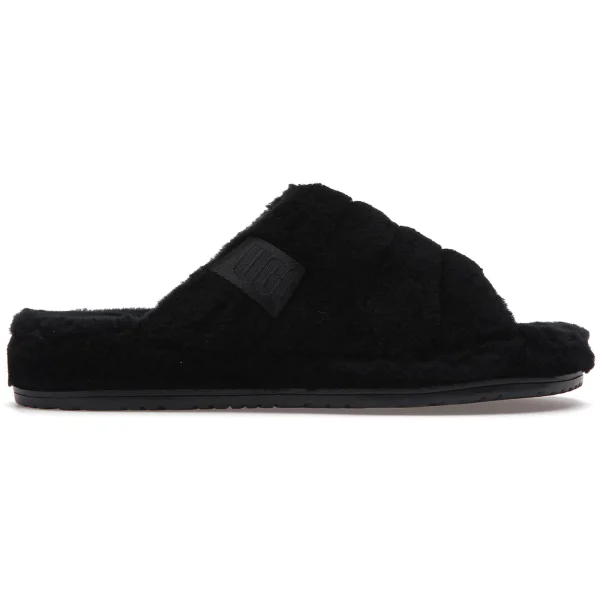 UGG Fluff You Slide Black