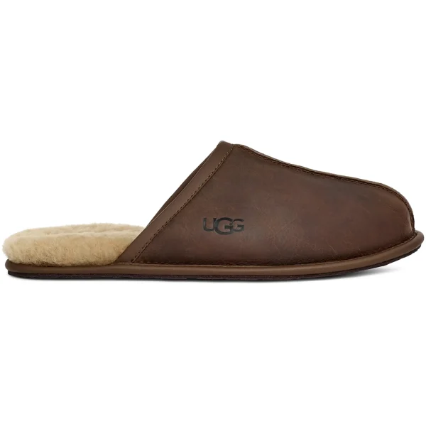 UGG Scuff Leather Slipper Tan