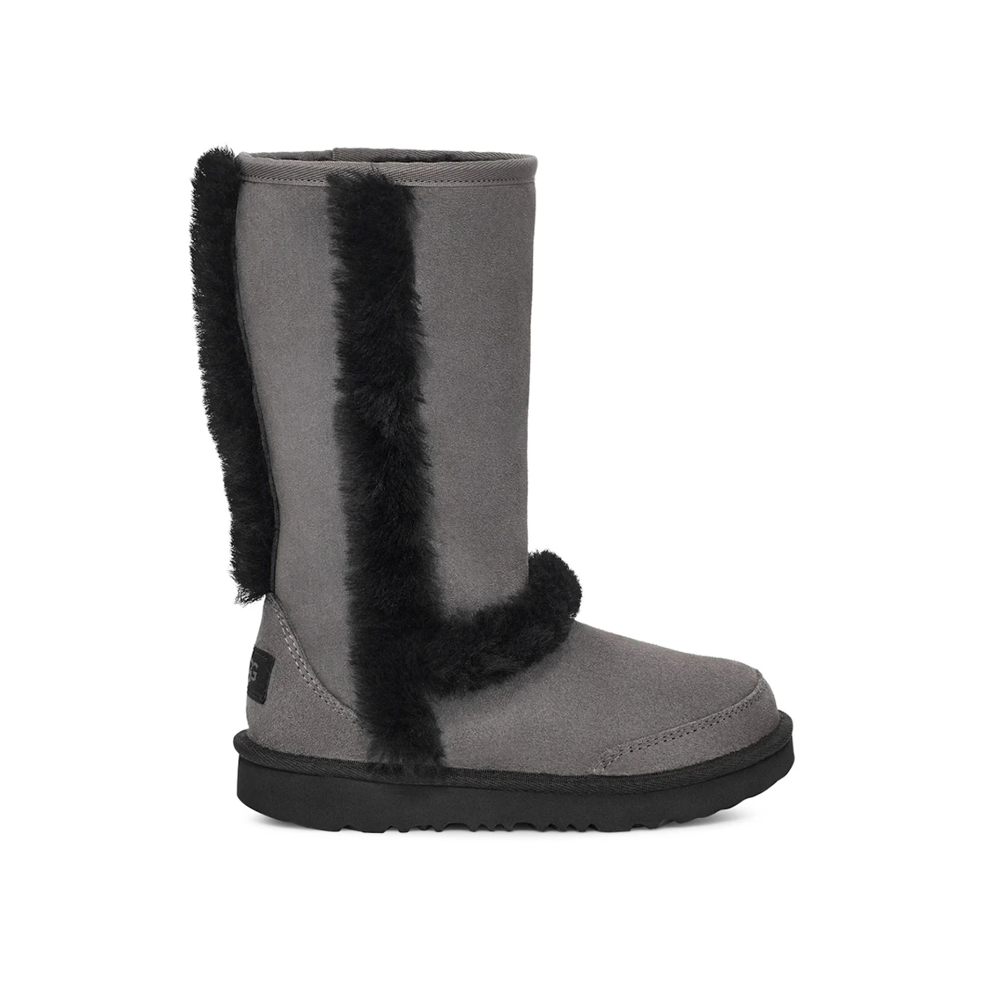 UGG Sunburst Tall Boot Grey Black (Kids) 2 UGG Sunburst Tall Boot Grey Black Kids 1 2
