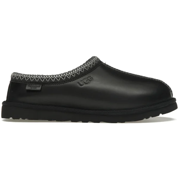 UGG Tasman LTHR Regen Slipper Black