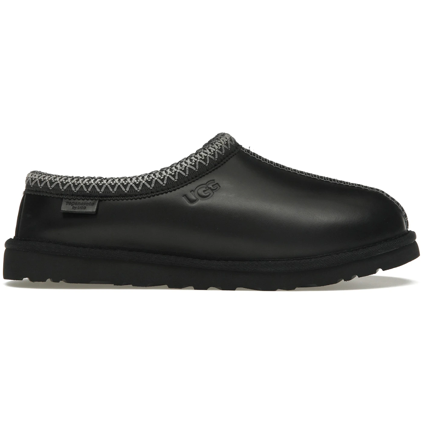 UGG Tasman LTHR Regen Slipper Black 1 2