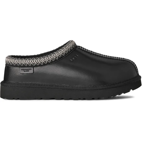 UGG Tasman LTHR Regen Slipper Black (Women&rsquo;s)